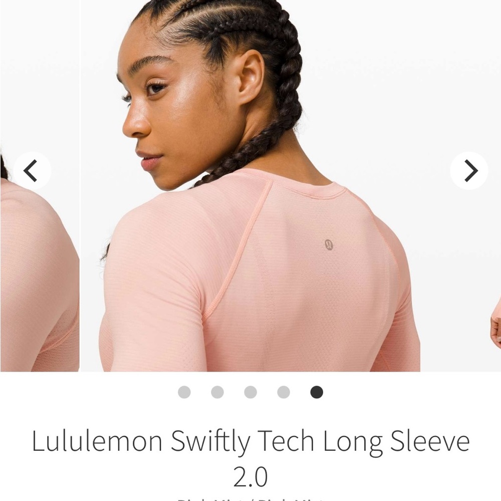 Lululemon Pink Long Sleeve Top SIZE 4